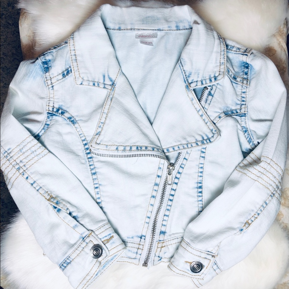 Adorable XS 4/5 Girls Jean Jacket- BRAND NEW